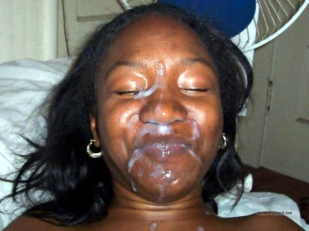 Black Girl Huge Facial Cum